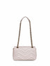 Light grey GG Marmont small shoulder bag