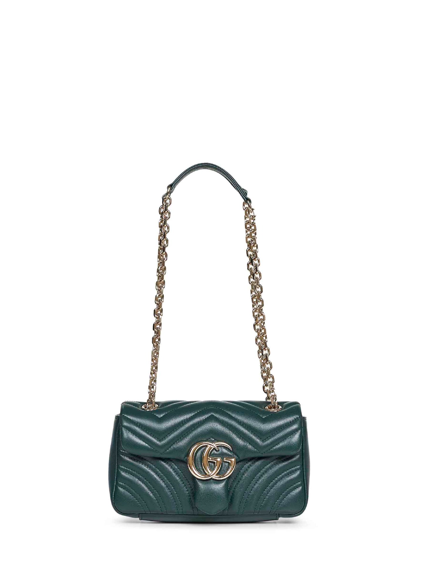 Green GG Marmont small shoulder bag
