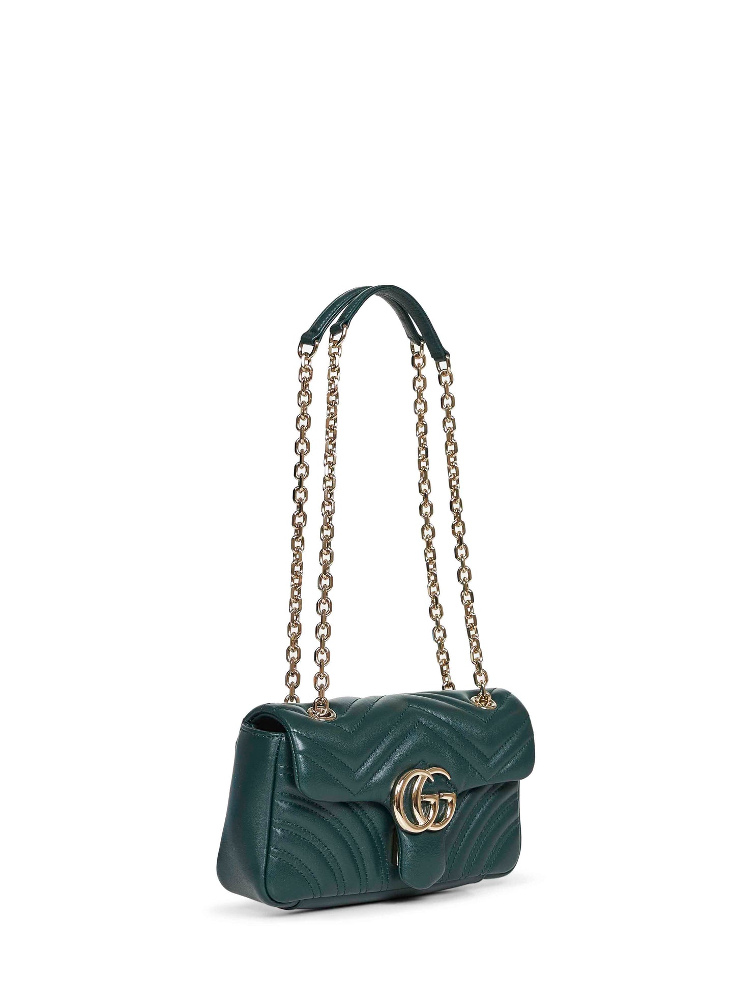 Green GG Marmont small shoulder bag