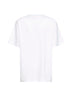 T-shirt in jersey di cotone bianco con stampa