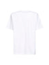 T-shirt in jersey di cotone bianco con ricamo