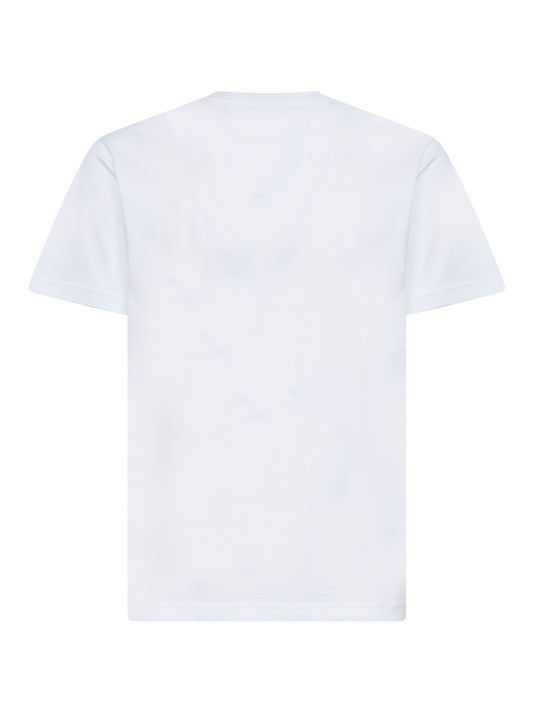 White medium cotton jersey T-shirt