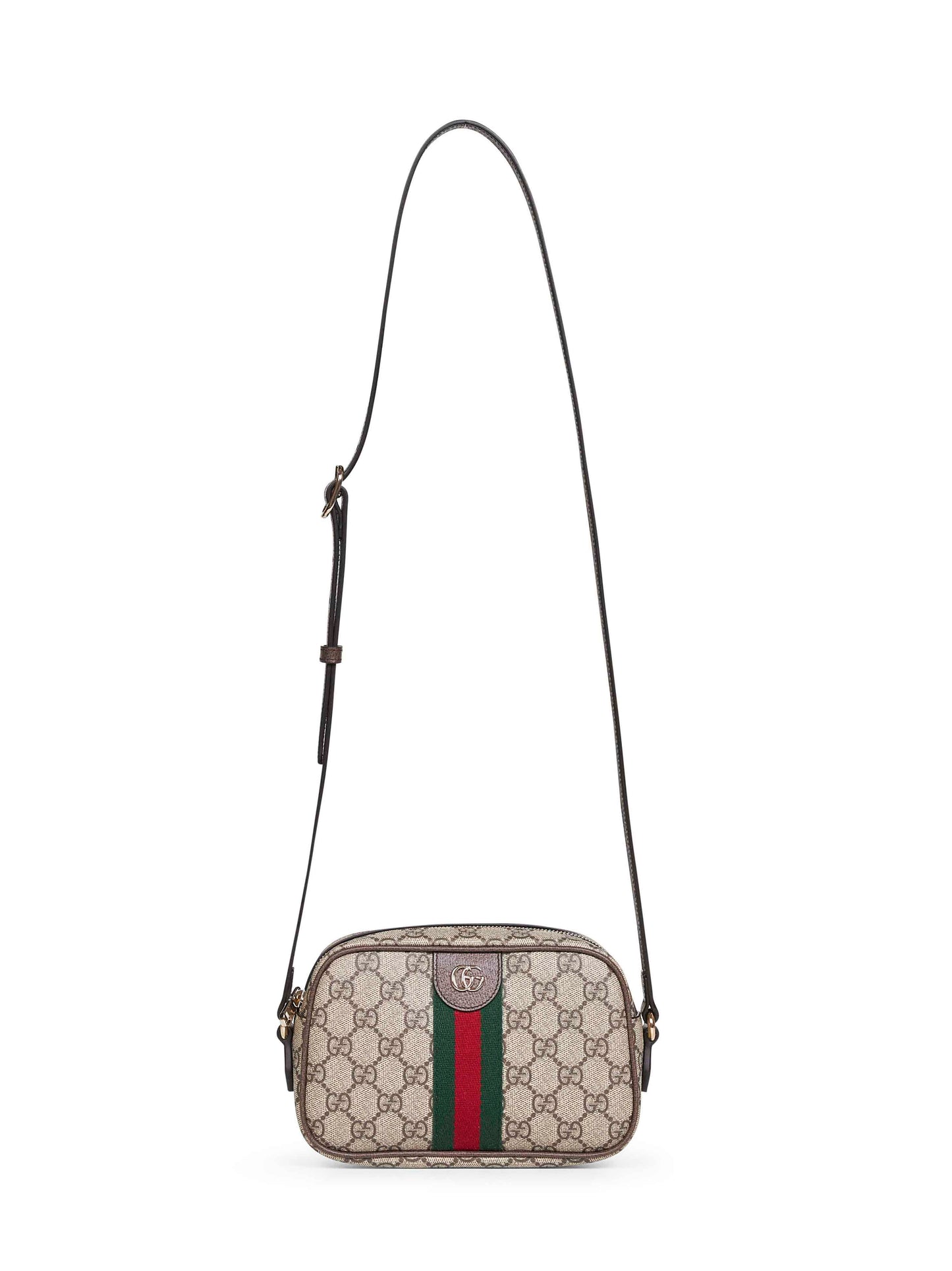 Beige Ophidia small camera bag