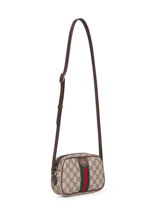 Beige Ophidia small camera bag