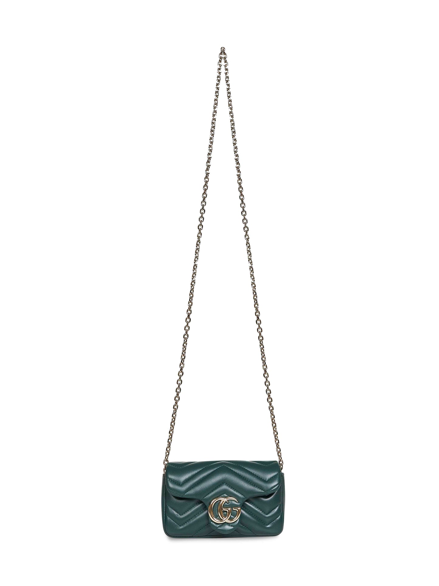 Green GG Marmont mini shoulder bag
