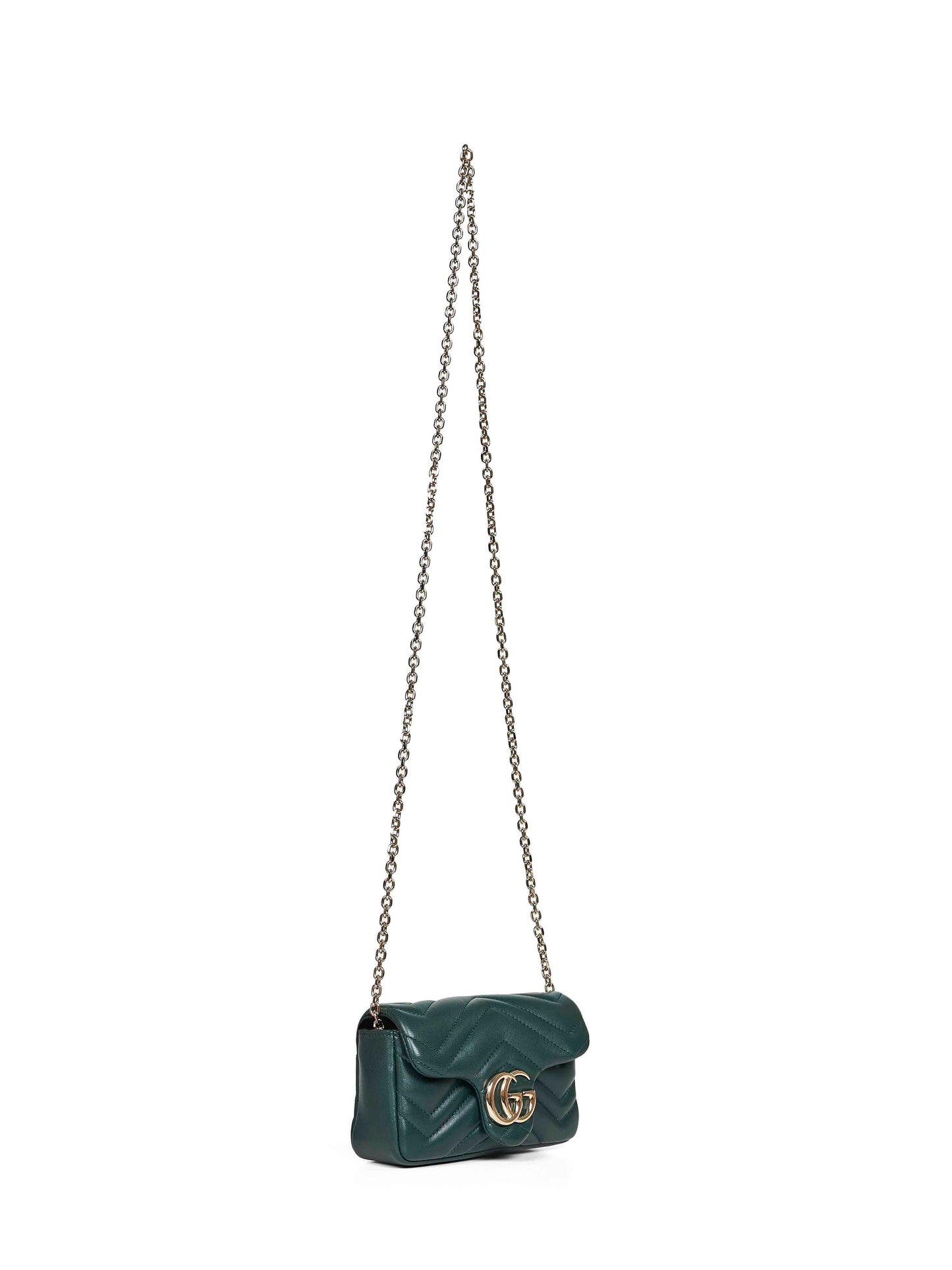 Green GG Marmont mini shoulder bag