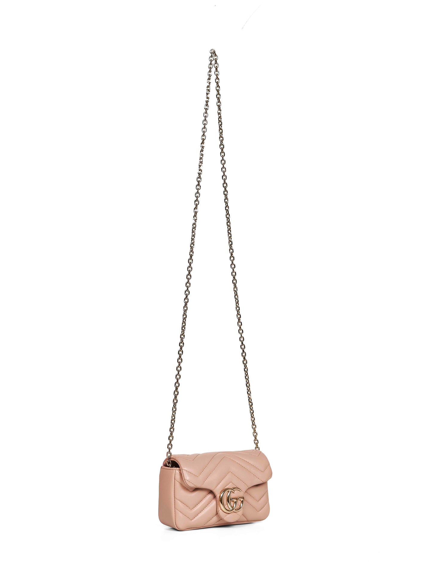 Pinky beige GG Marmont mini shoulder bag