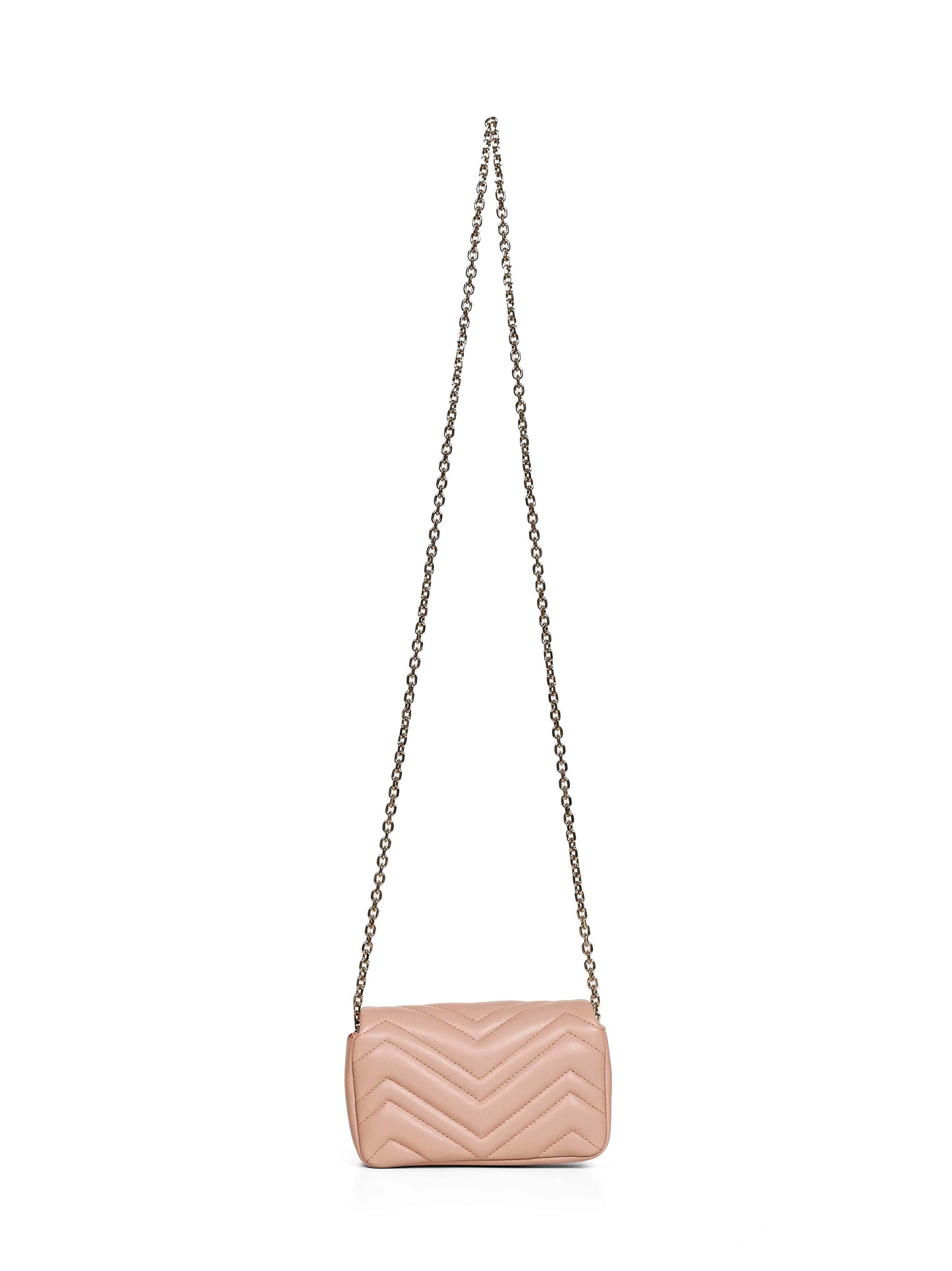 Pinky beige GG Marmont mini shoulder bag
