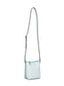 Micro borsa a secchiello GG Emblem azzurra