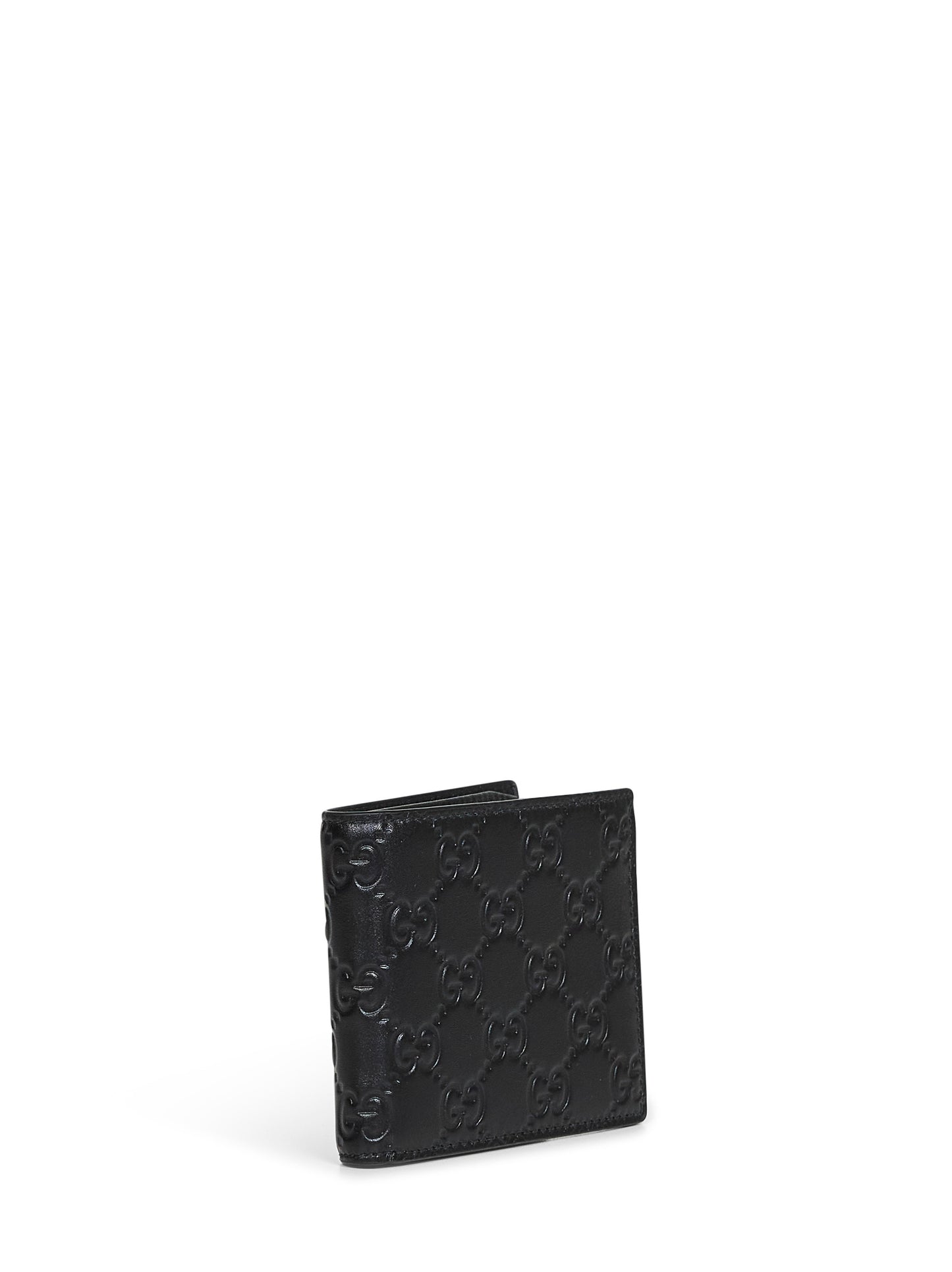 Black GG Emblem bi-fold wallet