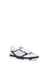 Sneakers Gucci Re-Web in pelle GG bianca e blu