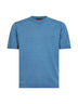 Maglia in cotone azzurro con ricamo