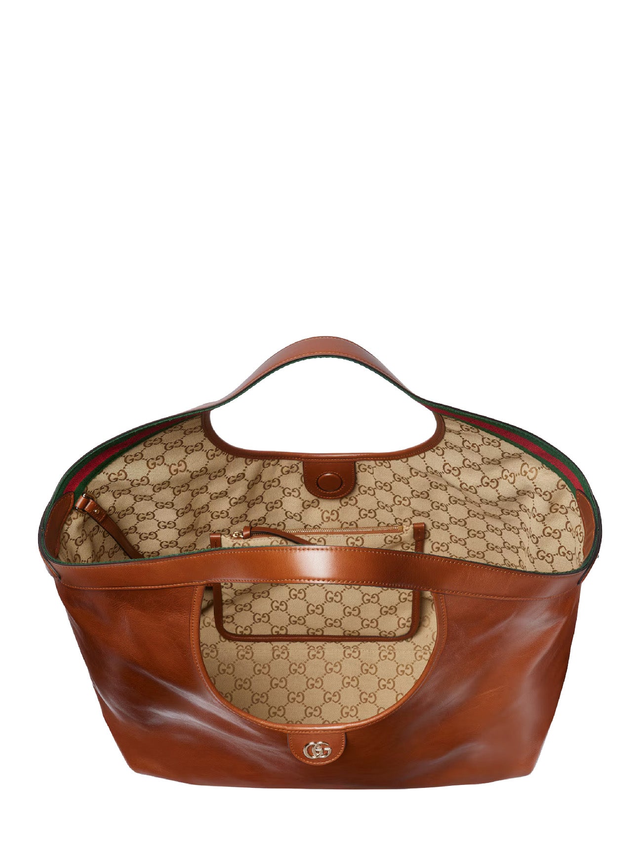 Dark brown Gucci Giglio large tote bag