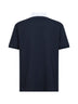 Polo in piquet di cotone stretch blu