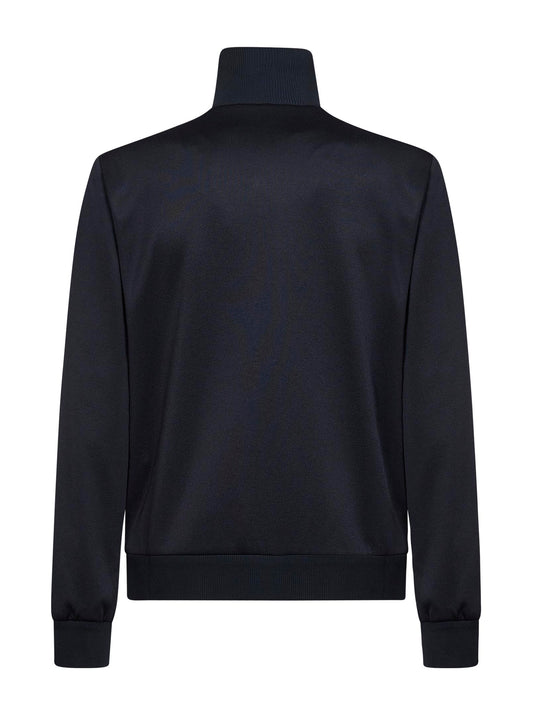 Dark blue technical jersey jacket with Web