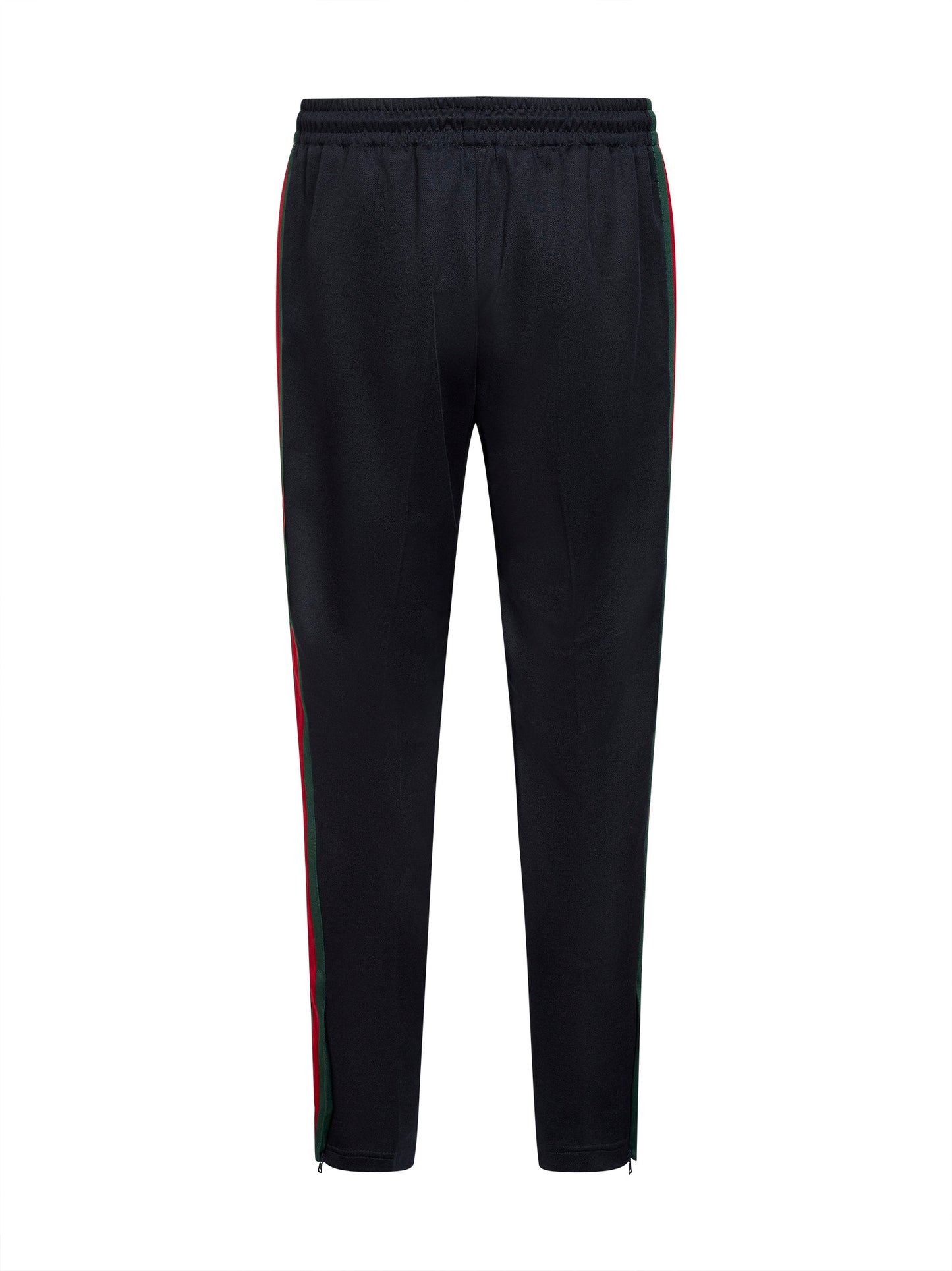 Dark blue technical jersey jogging trousers with Web