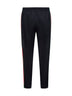 Dark blue technical jersey jogging trousers with Web