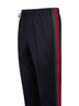 Dark blue technical jersey jogging trousers with Web