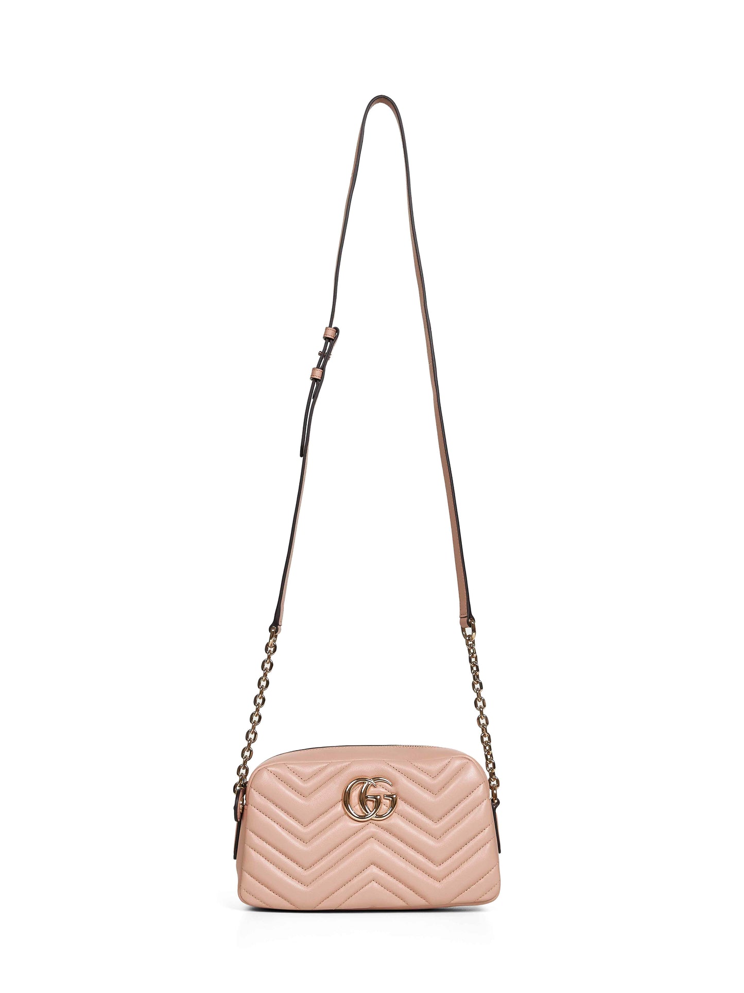 Camera bag GG Marmont piccola beige rosato