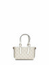 Beige and white GG Emblem mini handbag