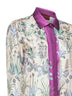 Ivory printed silk twill shirt