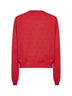 Coral rose GG cotton knit cardigan