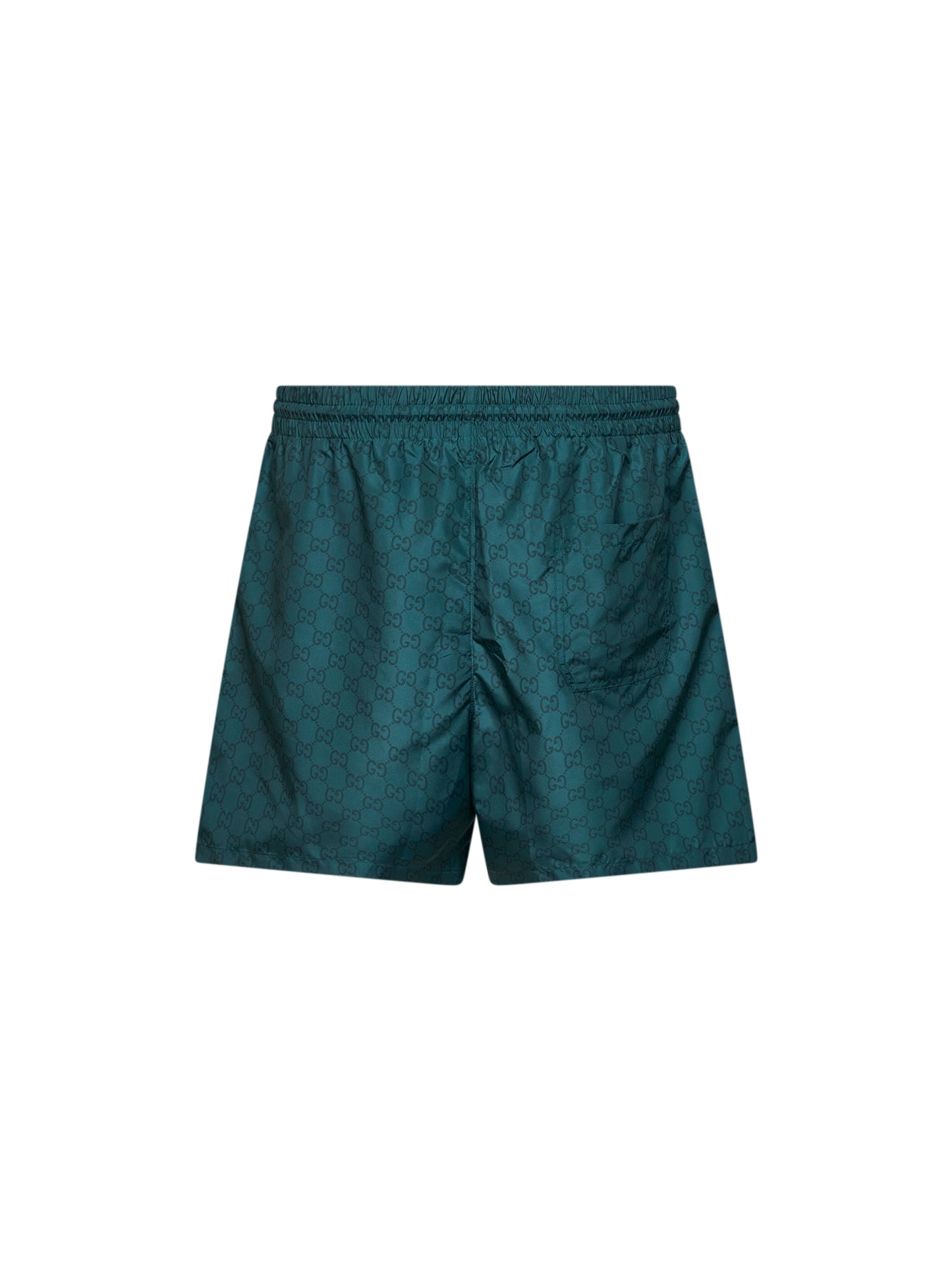 Shorts da mare in nylon GG verde radura