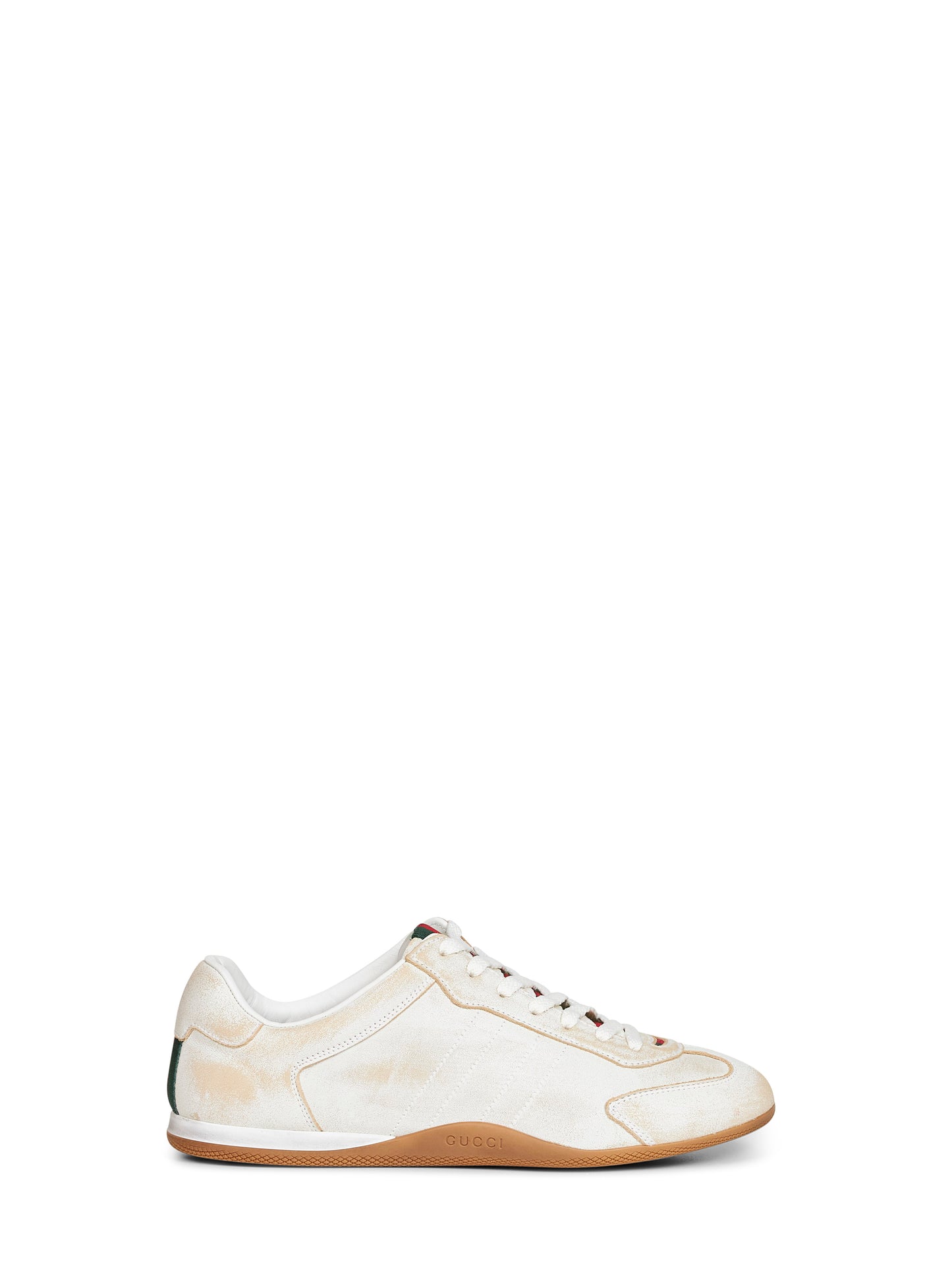 Sneakers Gucci Shift in pelle délavé bianca