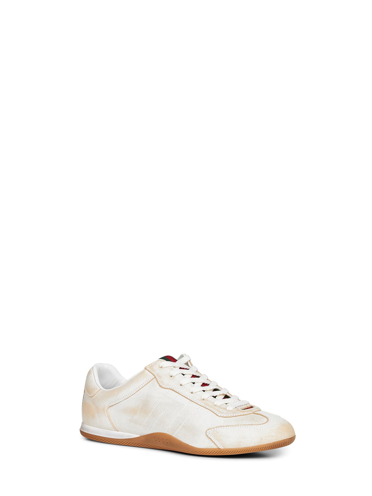Sneakers Gucci Shift in pelle délavé bianca