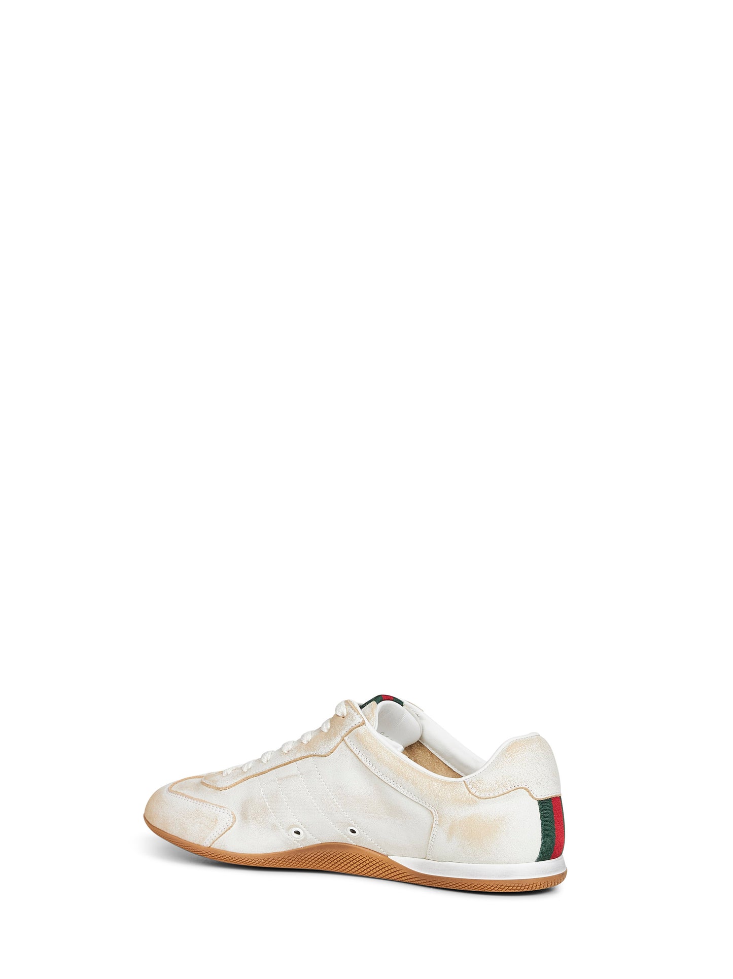 Sneakers Gucci Shift in pelle délavé bianca