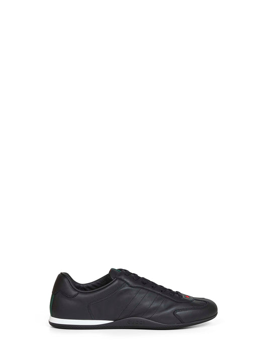 Black smooth leather Gucci Shift sneakers