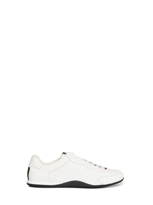 White smooth leather Gucci Shift sneakers