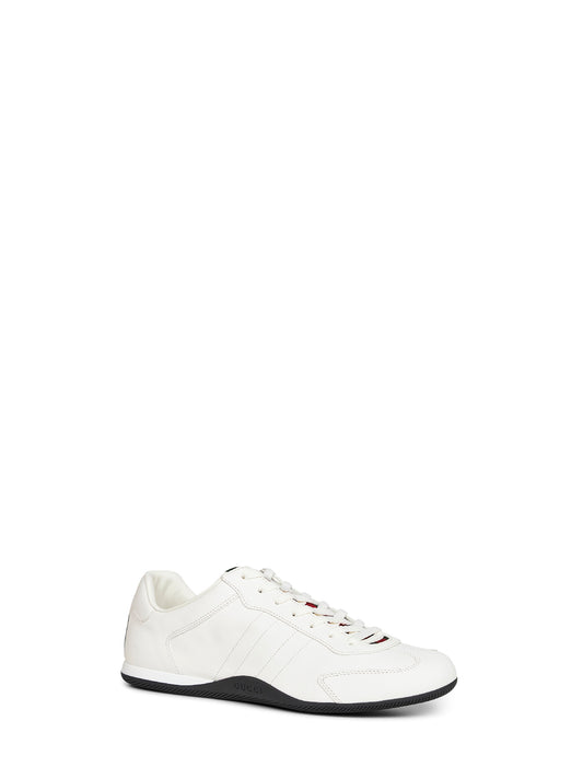 White smooth leather Gucci Shift sneakers