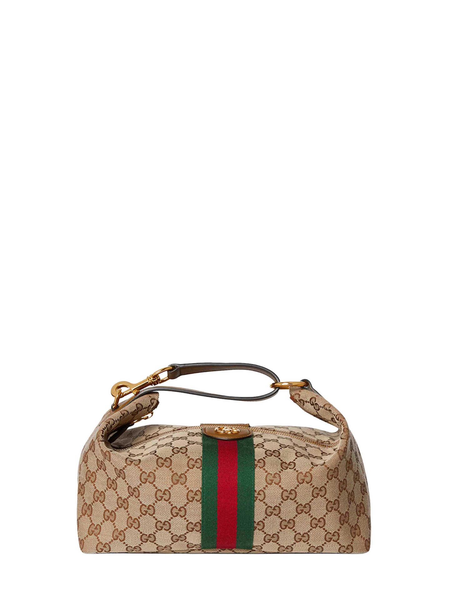 Borsa a mano Gucci Vanity media beige e marrone