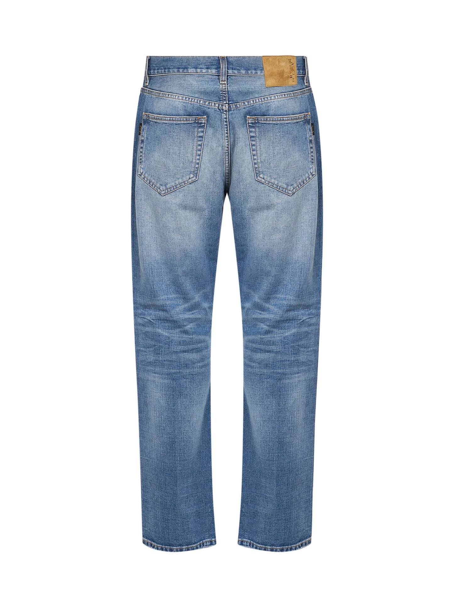 Jeans dritti Blake in denim di cotone blu