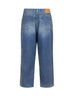 Jeans ampi Ray in denim di cotone blu<BR/>