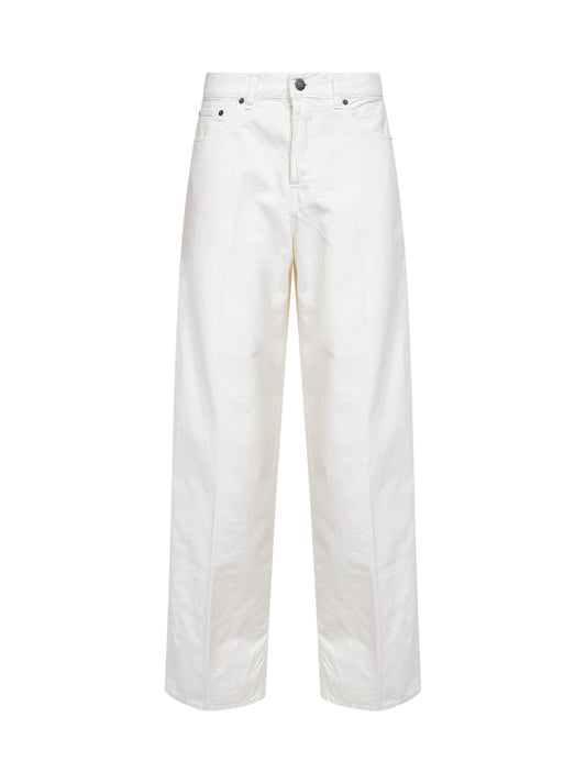 Off white cotton and linen denim Bethany boyfriend jeans