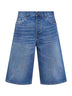 Bermuda New Becky in denim di cotone blu
