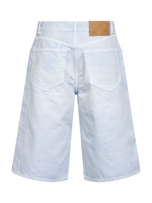 Light blue cotton denim New Becky Bermuda shorts