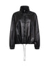 Black nappa leather Jordan bomber jacket