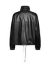 Black nappa leather Jordan bomber jacket