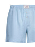 Sky blue linen Libera Marina boxer-style shorts