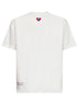 T-shirt stampata in jersey di cotone bianco