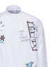 Camicia ricamata Sale in popeline bianco