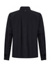 Camicia in tela di lana bi-stretch blu navy