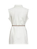 Gilet con cintura in jersey di misto cotone punto Roma naturale