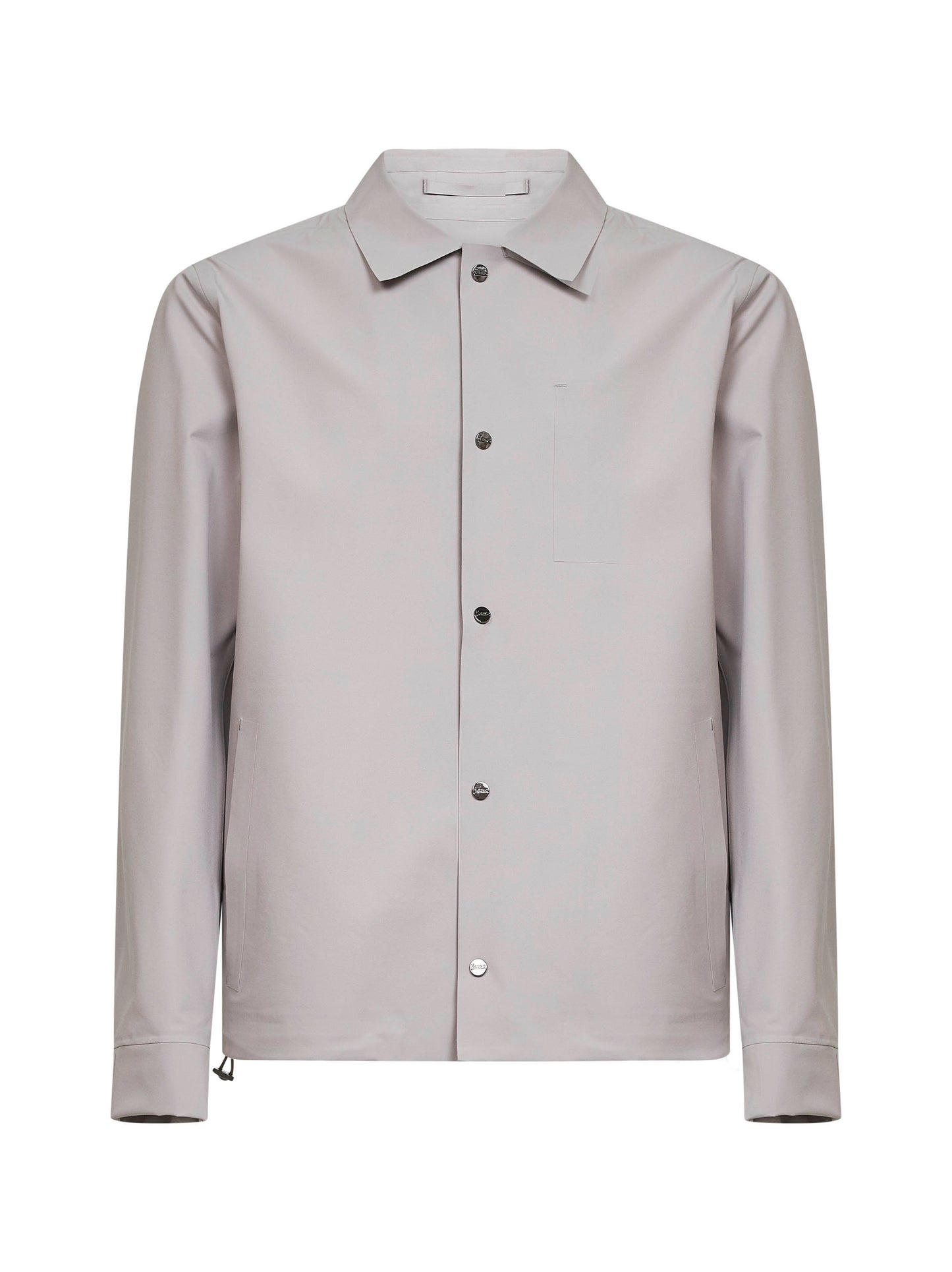 Giacca camicia in Essence double bi-stretch grigio