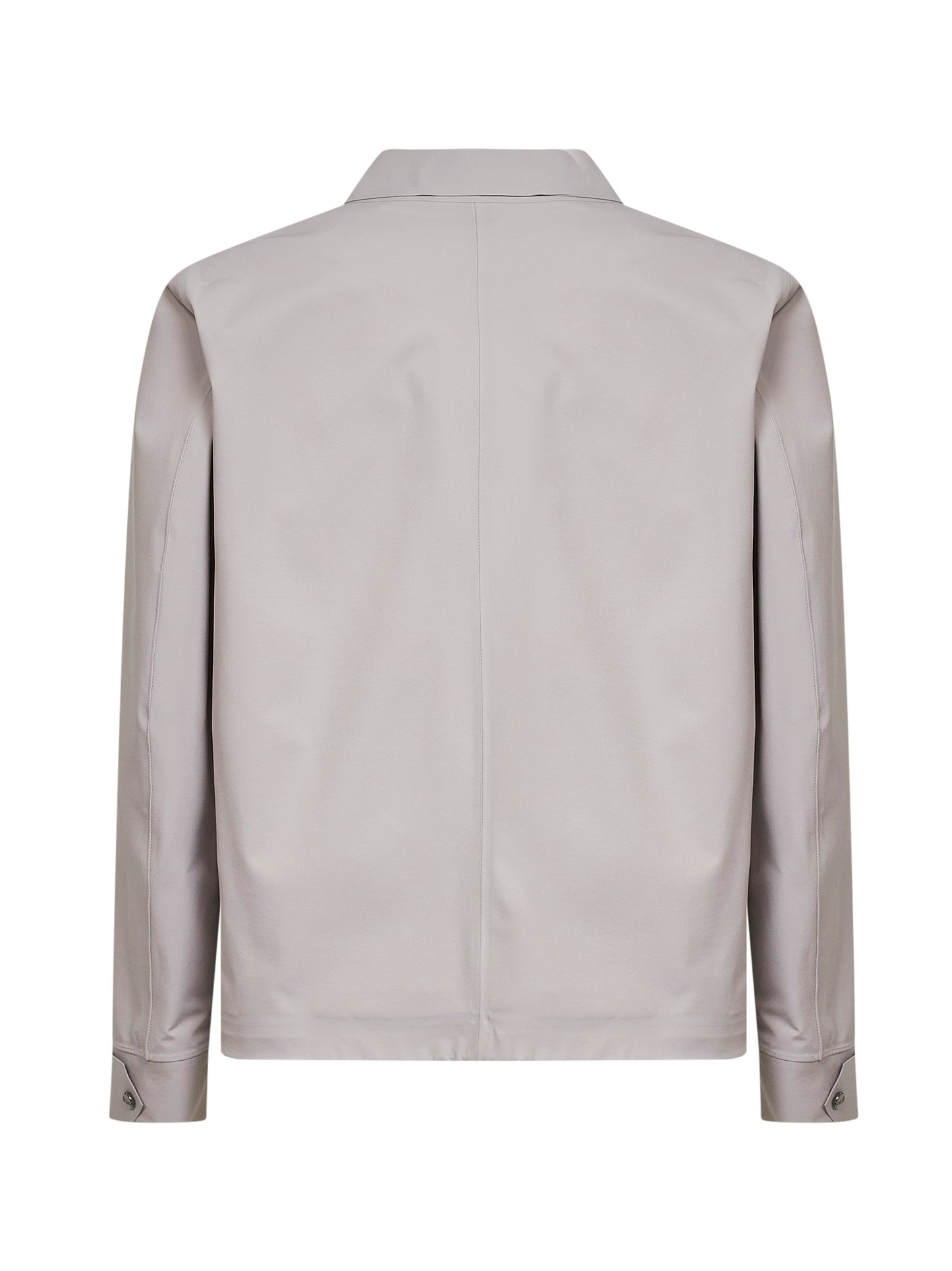 Giacca camicia in Essence double bi-stretch grigio