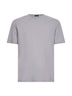 T-shirt in jersey voile crêpe leggero grigio chiaro