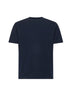 T-shirt in superfine cotton stretch blu